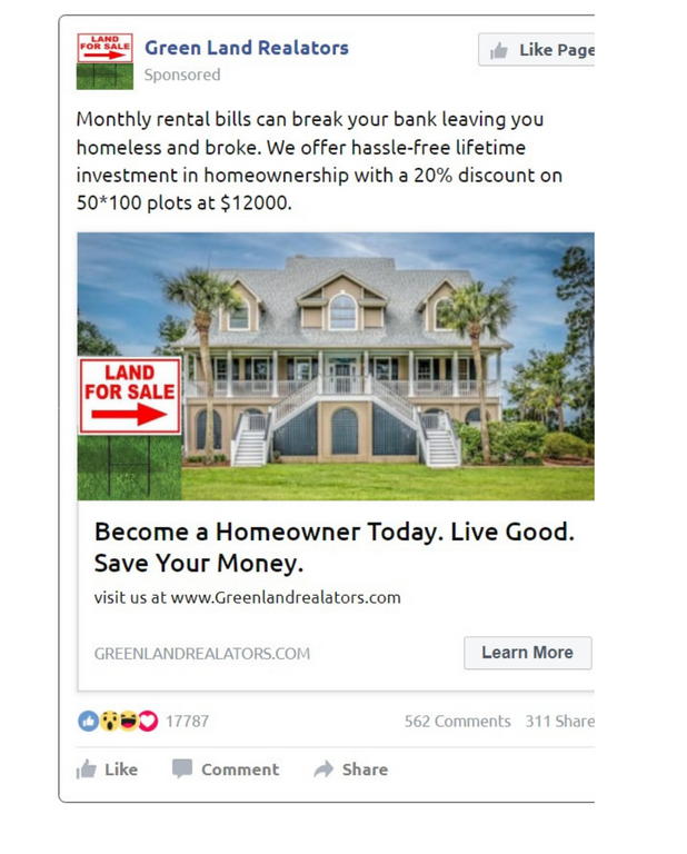 Facebook ads Copy